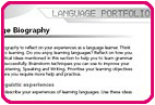 Language Portfolio sample pages